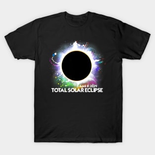 Total Solar Eclipse April 8 2024 Colorful Sun T-Shirt